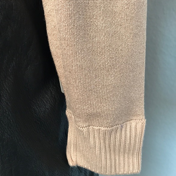 Free People Sparkly Mock Neck Sweater Rose Gold - Picture 5 of 12